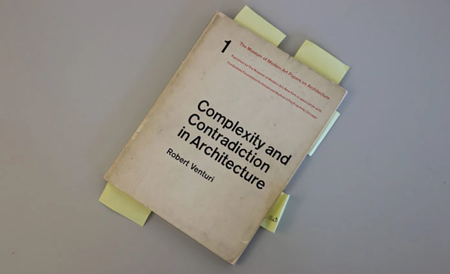 Robert Venturi, "Complexity and Contradiction in Architecture", Book, Philadelphia, USA, 1967.