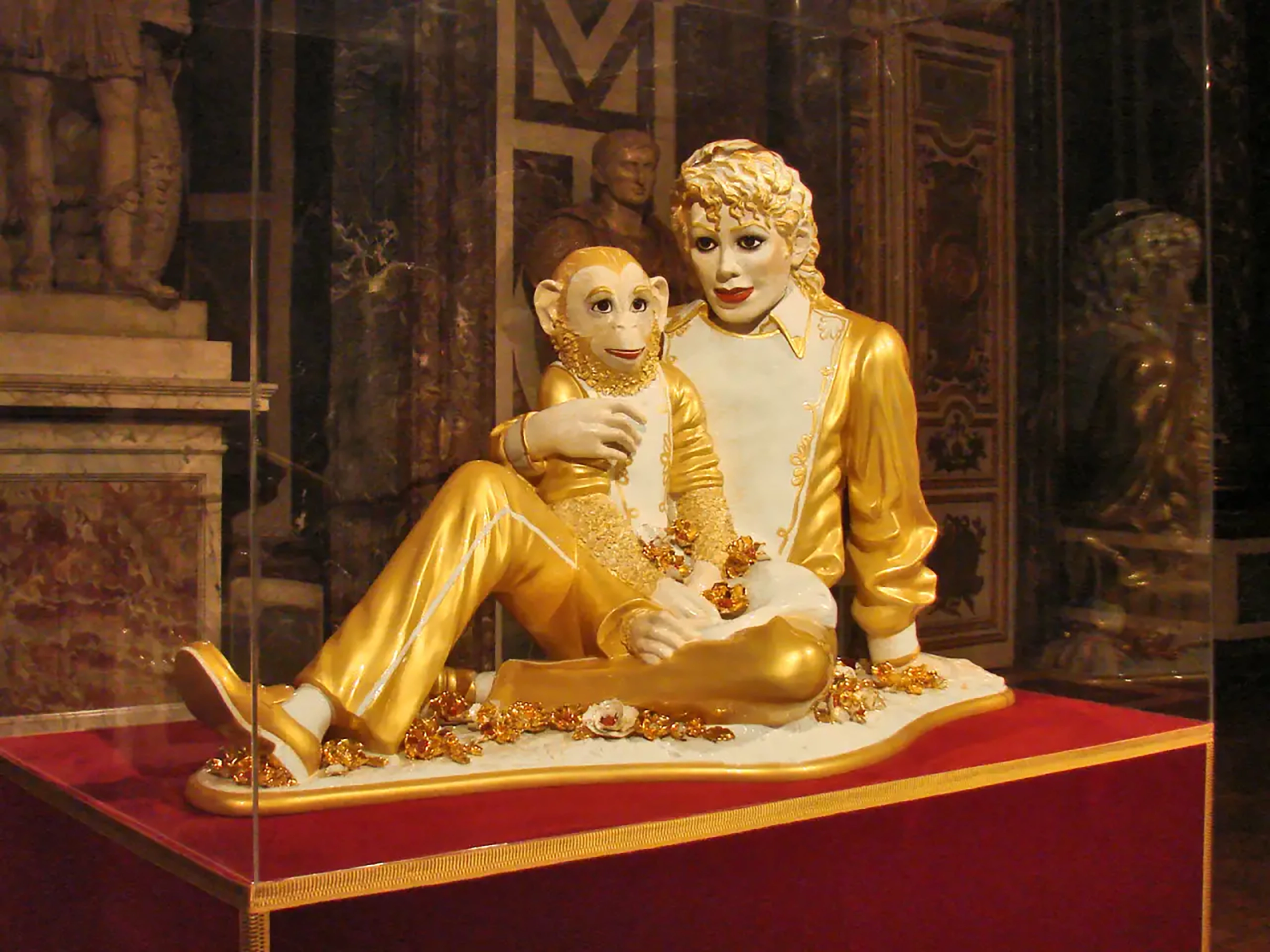 Jeff Koons, "Michael Jackson and Bubbles", Porcelain, New York, USA, 1988.