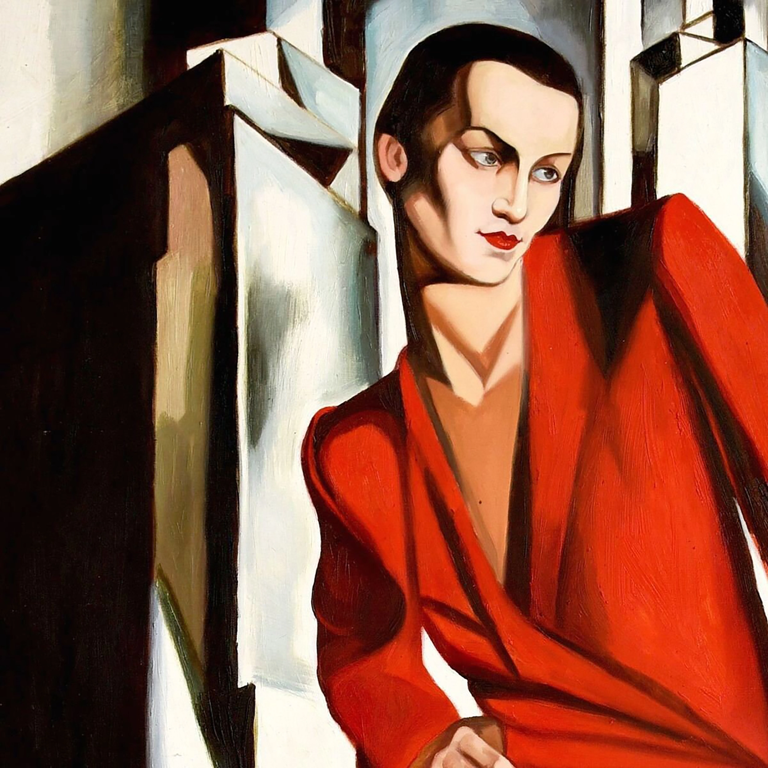 Tamara de Lempicka, "Portrait of Mrs. Bush", Oil on canvas, Mexico City, 1943.