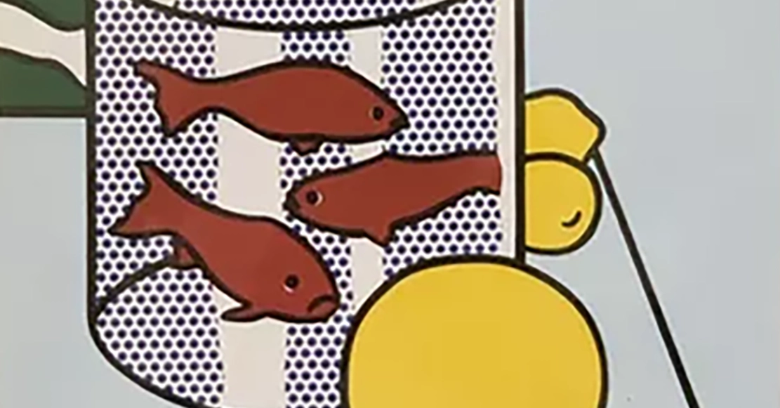 Roy Lichtenstein, "Still Life with Goldfish Bowl", Oil and Magna on canvas, New York, 1972.