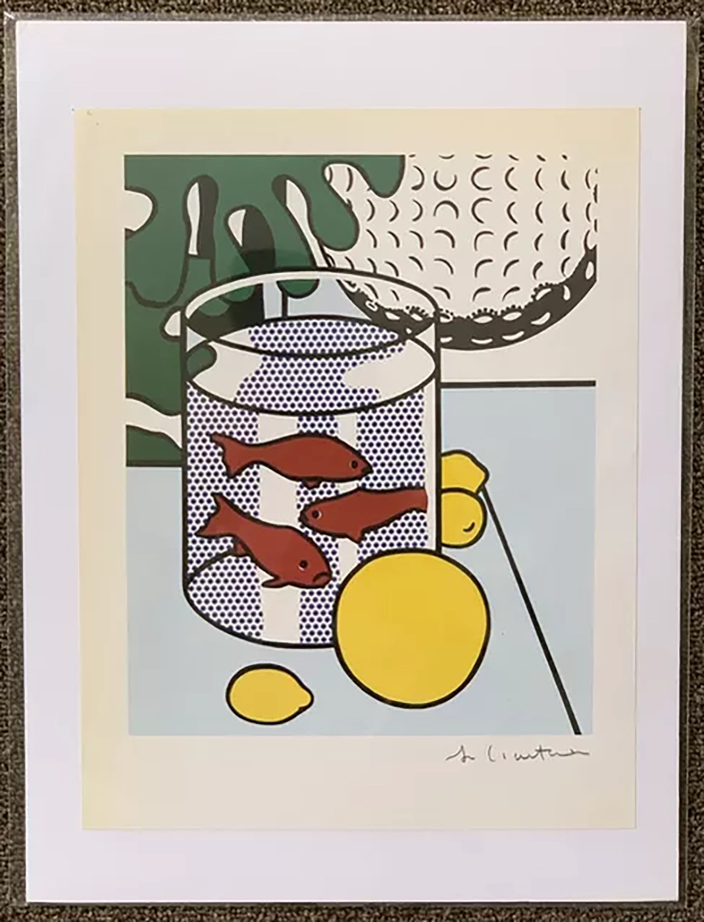 Roy Lichtenstein, "Still Life with Goldfish Bowl", Oil and Magna on canvas, New York, 1972.