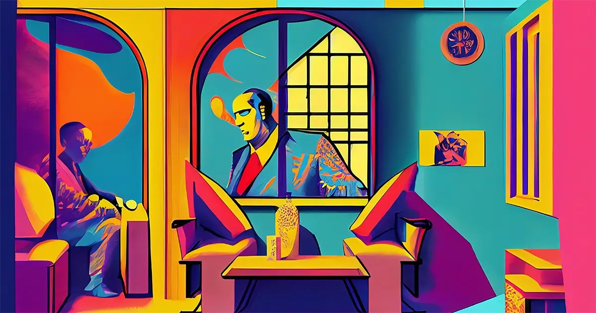 Artist interpretation of Pop Art design for art history article. 
