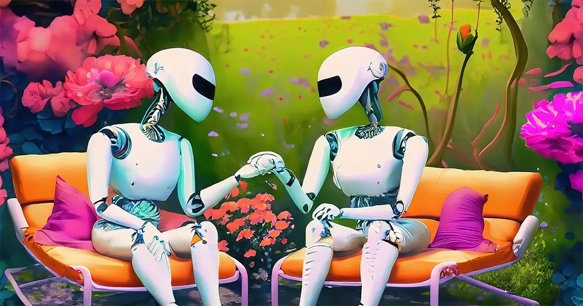 Robots at a spa. 