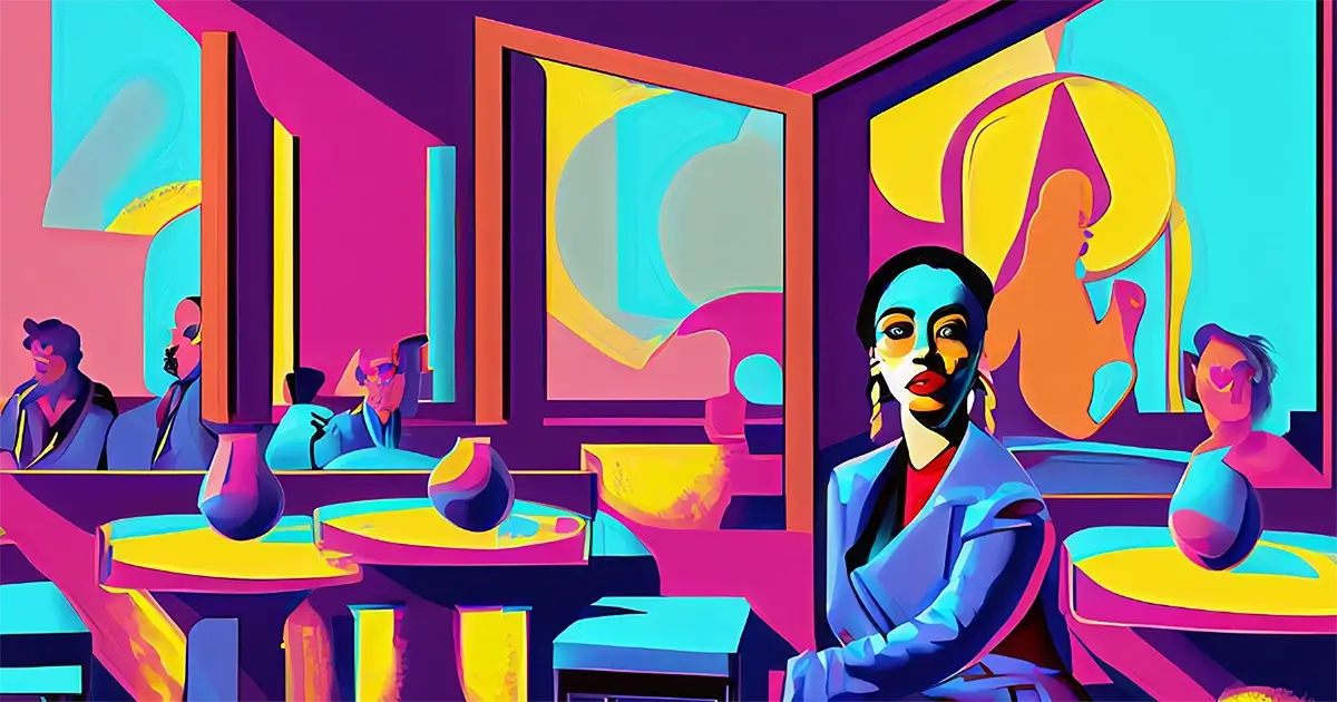 Artist interpretation of Pop Art design for art history article. 