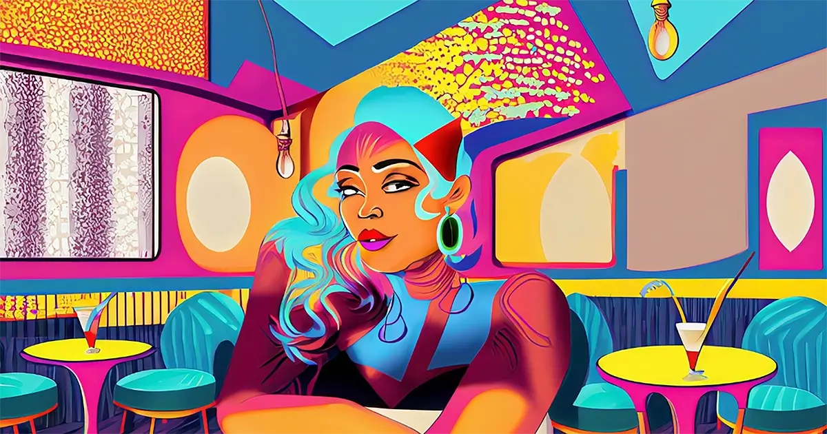 Artist interpretation of Pop Art design for art history article. 
