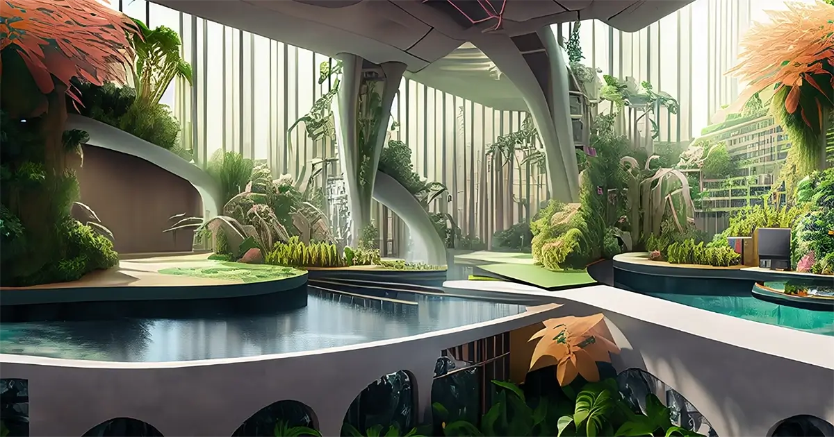 biophilic timeline visualization