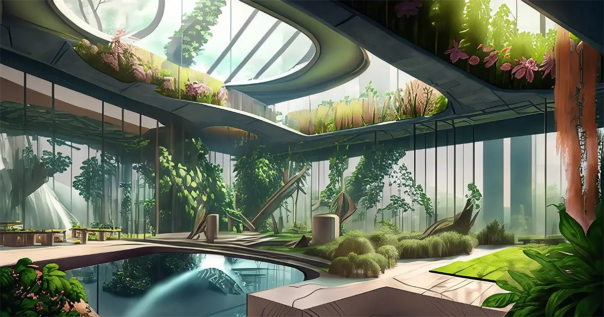 biophilic timeline visualization
