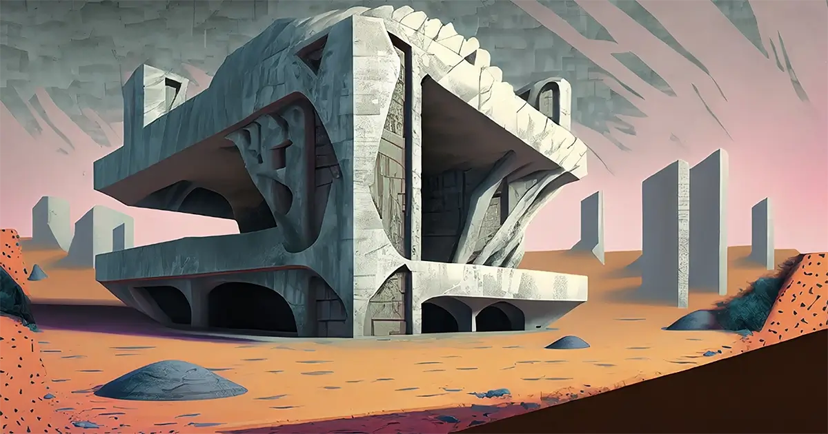 brutalism timeline visualization