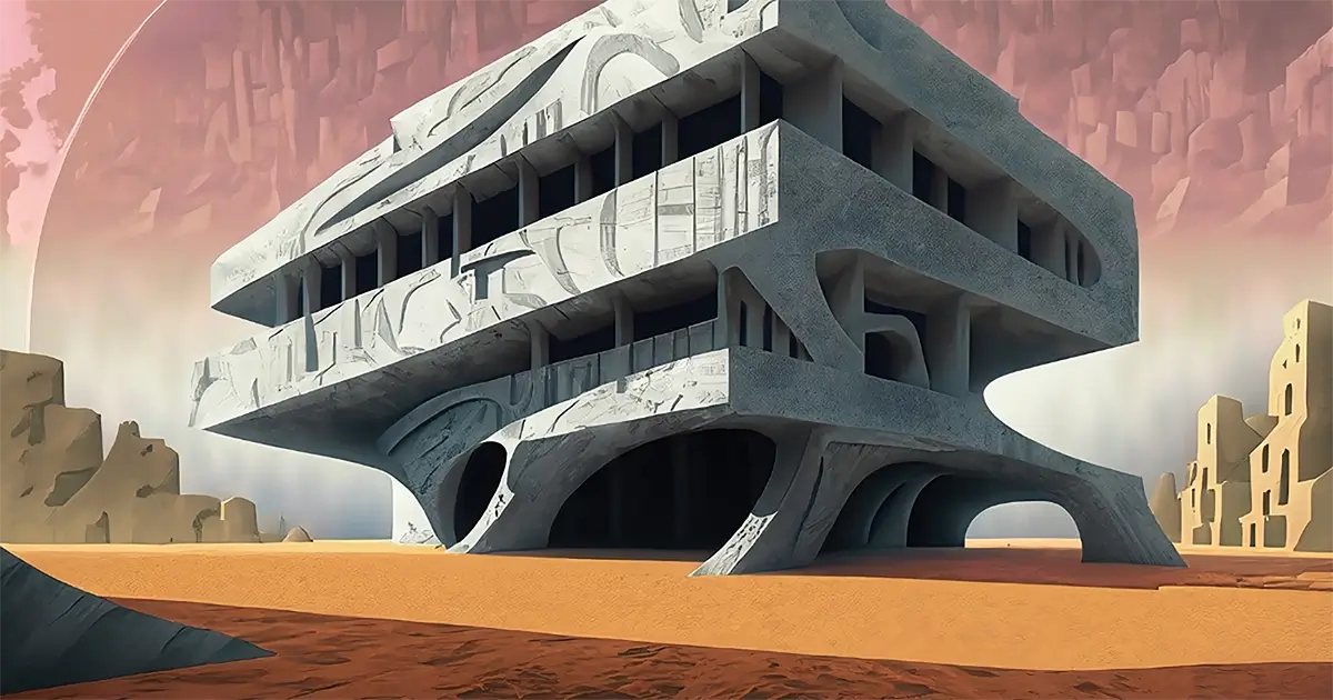 brutalism timeline visualization