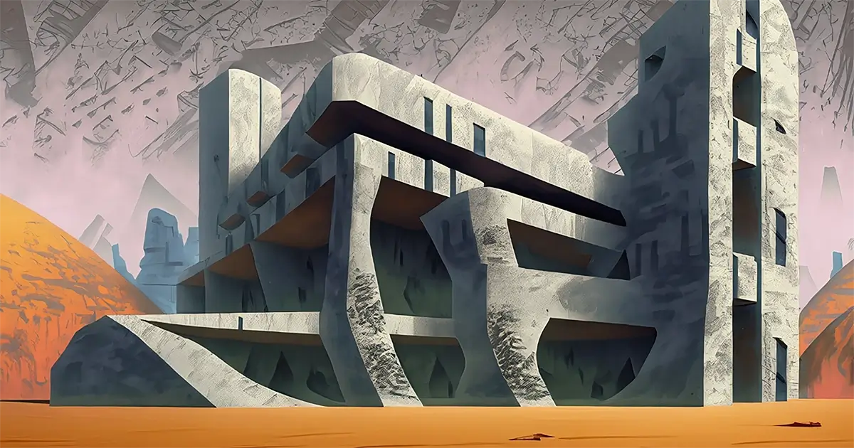 brutalism timeline visualization
